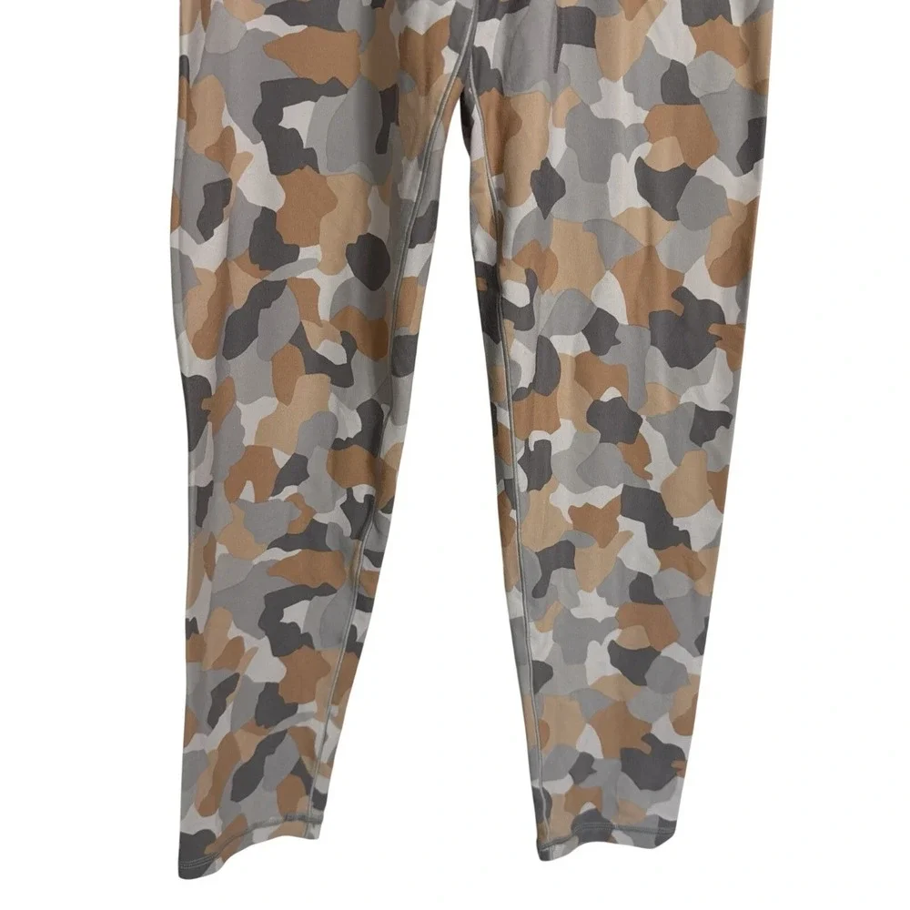OFFLINE by Aerie Real Me‎ Crossover High Rise 7/8 Leggings Camo Tan Grey Large